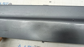 Left side sill for Volvo XC90 16-23 with seal, graphite, scratches, dented, broken fastening, broken fastening