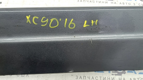 Left side sill for Volvo XC90 16-23 with seal, graphite, scratches, dented, broken fastening, broken fastening