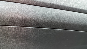 Front left door panel for Hyundai Tucson 19-21, black, black insert, black leather armrest, scratches, wear
