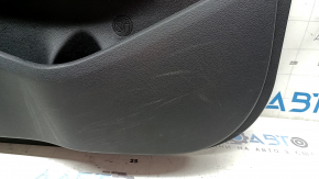 Front left door panel for Hyundai Tucson 19-21, black, black insert, black leather armrest, scratches, wear