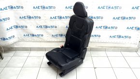 Left rear seat Volvo XC90 16-22 black leather for 3 rows, needs cleaning, dented