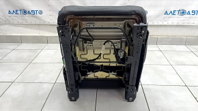 Left rear seat Volvo XC90 16-22 black leather for 3 rows, needs cleaning, dented