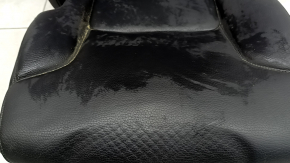 Left rear seat Volvo XC90 16-22 black leather for 3 rows, needs cleaning, dented