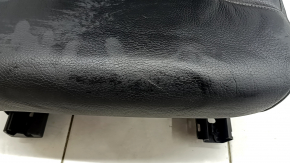 Right rear seat Volvo XC90 16-22 black leather for 3 rows, needs cleaning, dented, scratch, scratches on plastic