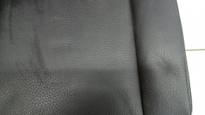 Rear center seat Volvo XC90 16-22 black leather for 3 rows, with seat belt, needs cleaning, wrinkled
