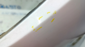 Front bumper, bare, Ford Escape MK3 2017-2019, white, cracks, cracks in fasteners, scratches, non-factory holes
