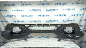 Front bumper, bare, Ford Escape MK3 2017-2019, white, cracks, cracks in fasteners, scratches, non-factory holes