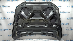 Bare hood of Audi Q5 8R 13-17 rest, aluminum, graphite LZ7S, dent, bump