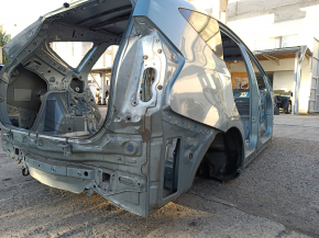 Quarter wing rear right Toyota Prius V 12-17 on the body, green, pokes