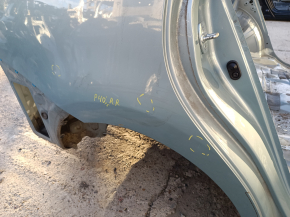 Quarter wing rear right Toyota Prius V 12-17 on the body, green, pokes