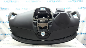 Front dashboard with airbag for Ford Escape MK3 2017-2019, black, broken fasteners, dented
