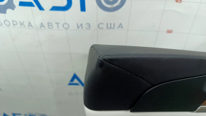 Tesla Model X 22-25 front right door panel, black, with white leather insert, broken fastener, needs cleaning, scuffs