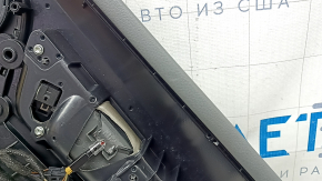 Door trim, rear left card, Audi Q5 8R 09-17, dark gray, with insert under the tree, with door lock button, with overlays, with handle, in need of cleaning, worn