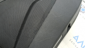 Door trim panel, rear right, Audi Q5 8R 09-17, dark gray, with wood insert, with door lock button, with overlays, with handle, in need of cleaning, worn, tears, scratches
