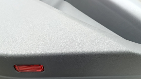 Door trim panel, rear right, Audi Q5 8R 09-17, dark gray, with wood insert, with door lock button, with overlays, with handle, in need of cleaning, worn, tears, scratches