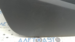 Door trim, front left card, Audi Q5 8R 09-17, dark gray, with wood insert, with overlays, with handle, in need of cleaning, worn, scratches