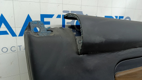 Tesla Model X 22-25 rear left door panel, black, with white leather insert, pierced cushion, dry-cleanable