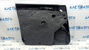 Door trim panel, front right, Audi Q5 8R 09-17, dark gray, with wood insert, with power window controls, scratches