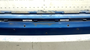 Front bumper bare Hyundai Tucson 19-21 blue R2U, dented, scuffed