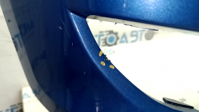 Front bumper bare Hyundai Tucson 19-21 blue R2U, dented, scuffed