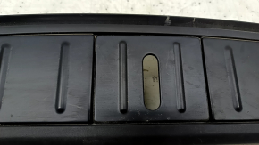 Tesla Model X 22-25 black, scuffed, lower trunk opening trim with scratches
