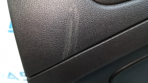 Door trim panel, rear right, Ford Escape MK3 17-19 rest, black with black plastic insert, black leather armrest, with overlay, with handle, scratches