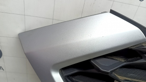Radiator grille Hyundai Tucson 19-21 matte black, silver frame, sand