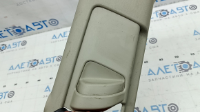 Left upper center pillar trim for Toyota Sienna 11-20 beige button trim, worn, needs cleaning