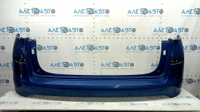 Rear bumper bare Hyundai Tucson 19-21 without parking sensors, blue R2U, broken fasteners, chips