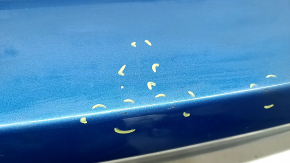 Rear bumper bare Hyundai Tucson 19-21 without parking sensors, blue R2U, broken fasteners, chips