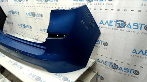 Rear bumper bare Hyundai Tucson 19-21 without parking sensors, blue R2U, broken fasteners, chips
