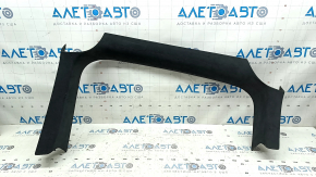 Tesla Model X 22-25 black Alcantara interior lower rear right door trim, scratches