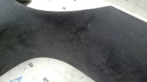 Tesla Model X 22-25 black Alcantara interior lower rear left door trim, scratches, scuffs