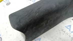 Tesla Model X 22-25 black Alcantara interior lower rear left door trim, scratches, scuffs
