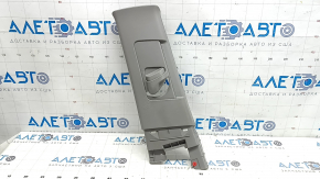 Left center pillar trim, upper belt, Toyota Highlander 2008-2013, gray, worn