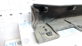 Left threshold Hyundai Tucson 19-21, black, scuffed, cracked, dented