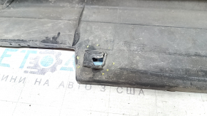 Left threshold Hyundai Tucson 19-21, black, scuffed, cracked, dented