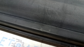 Left threshold Hyundai Tucson 19-21, black, scuffed, cracked, dented