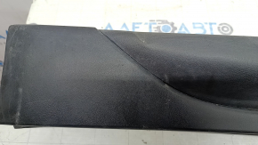 Left threshold Hyundai Tucson 19-21, black, scuffed, cracked, dented