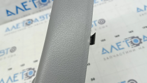Right upper center pillar trim, Toyota Highlander 2008-2013 type 2, gray, plastic turned white