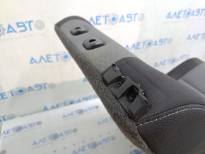 Rear seat, 2nd row, right, Ford Escape MK3 2017-2019, black and gray cloth, dry cleanable, broken seat belt holder