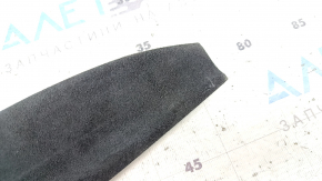 Tesla Model X 22-25 upper right front pillar trim, black Alcantara, scuffs