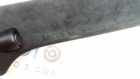 Tesla Model X 22-25 upper right front pillar trim, black Alcantara, scuffs