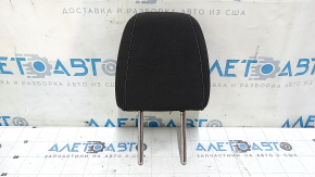 Front left headrest for Ford Escape MK3 2017-2019, black cloth, gray stitching, ready to clean