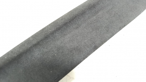 Tesla Model X 22-25 black Alcantara upper left front pillar trim, scuffs, scratches