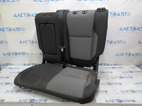 Rear seat, 2nd row, left, Ford Escape MK3 2017-2019, black and gray cloth, with belt, rust, dented, dry cleanable