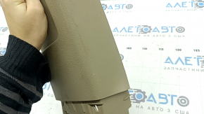 Toyota Highlander 2008-2013 center pillar trim, upper belt, right, beige, plastic has turned white, worn