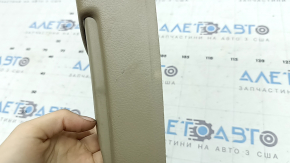 Toyota Highlander 2008-2013 center pillar trim, upper belt, right, beige, plastic has turned white, worn