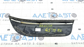Black rear left outer door sill trim for Audi Q5 8R 09-17, scratches