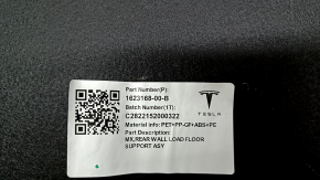 Tesla Model X 22-25 rear panel interior trim needs cleaning, scuffs